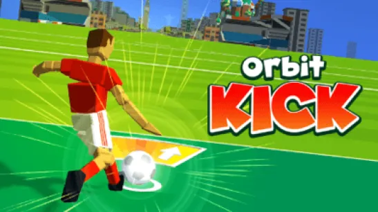 Launch soccer balls past global landmarks in Orbit Kick Orbit Kick arcade distance soccer launch across global landmarks
