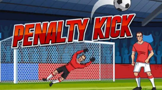Penalty Kick arcade soccer penalty shootout action and goalkeeper duel