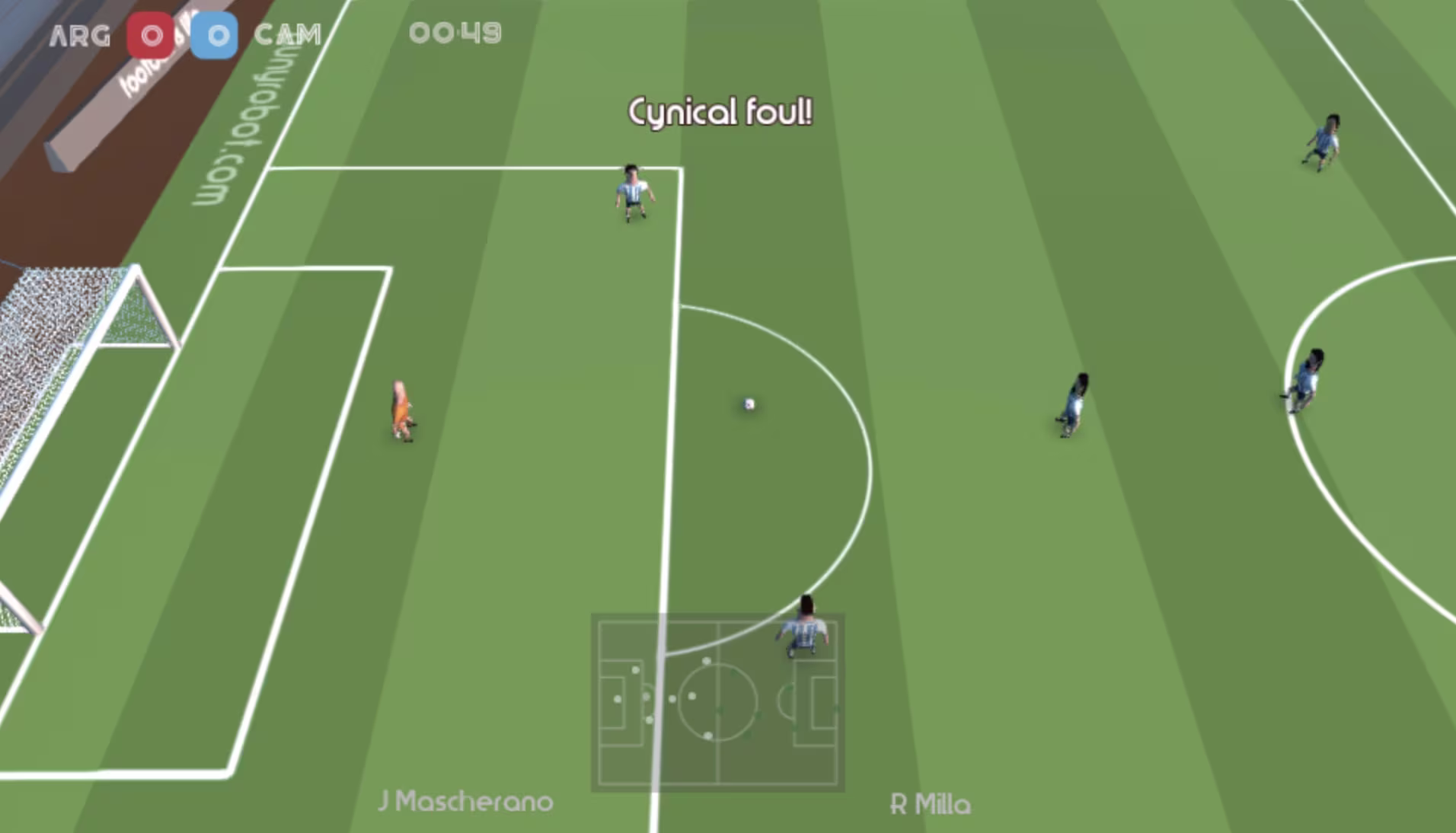 Execute precise passes and navigate referee decisions with real-time radar mapping
