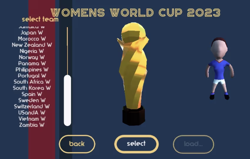 Lead your favorite women's national squad to championship glory in Womens World Cup